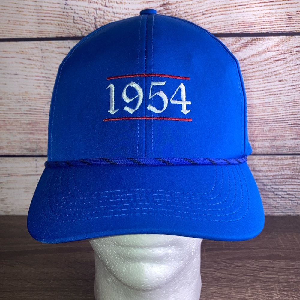 Mens EUC Imperial Headwear US Opens 1954 Blue Golf Rope Hat
